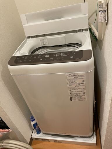 2020年製。使用回数10回程。ほぼ新品のパナソニックの7キロ洗濯機