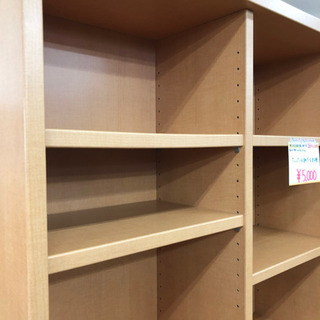 背の高い本棚☆ブックシェルフ☆書棚☆棚の高さ変えられます☆大容量☆中古品の画像