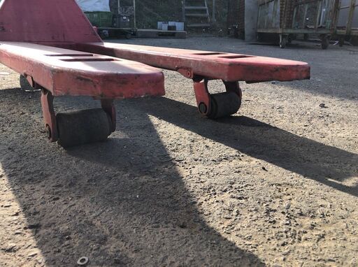 引き取り限定★中古★KOLEC　コレック　ハンドリフト　ハンドパレットトラック　2.5t　低床　パーキングブレーキ付　汚れ有り　上昇下降確認OK