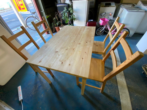 引き取り限定‼️ IKEA イケア ダイニングテーブル INGO IVAR 5点セット テーブル イス