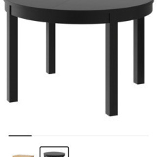 IKEA ビュースタ　伸長式　丸型　ダイニングテーブル　メープルの画像