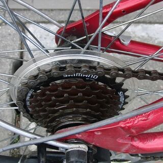 中古自転車販売　山形市　天童市　オートライトLED　２7インチ6段変速　自転車整備士が整備 の画像