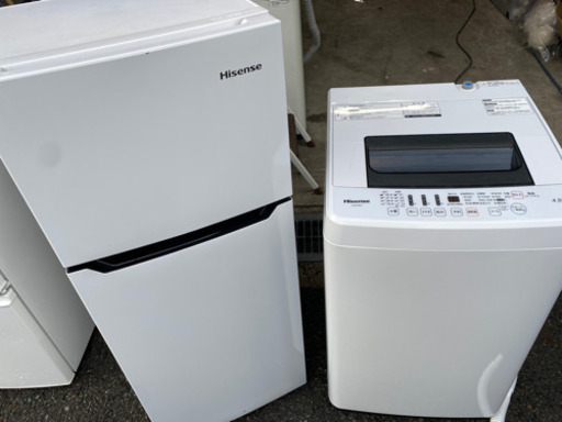 生活応援セット　Hisense冷蔵庫　洗濯機