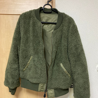 Heather リバーシブルジャケット　緑の画像