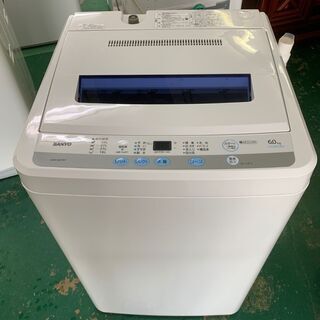 ★SANYO★洗濯機 ASW-60D 6kg 2011年 動作OK サンヨー 三洋 生活家電