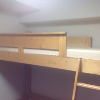 ロフトベッド 天然木 取りに来てくれる方にお譲りします。の画像