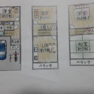 寝屋川市堀溝3丁目戸建て4LDK 車庫付き