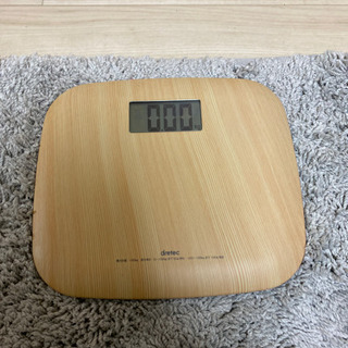 体重計　dretec 木目調