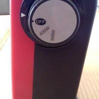 電気ストーブ　【赤色】の画像