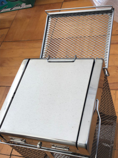 値下げ　ロゴス　チャコルグリルストーブ　調理暖房器具