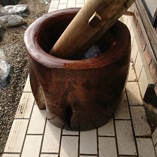 餅つき臼と杵