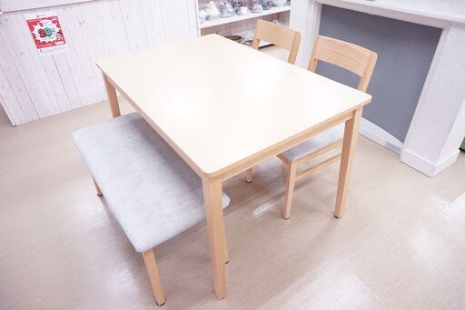 ダイニングセット☆イス3点セット(内ベンチタイプ1つ)☆中古品