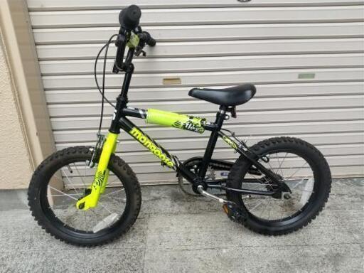 自転車店にて整備点検済み　美品　一流ブランド　Mon モングース　キッズ　BMX 16インチ
