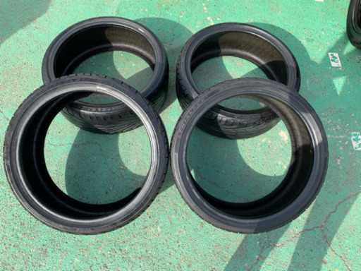 ラジアルタイヤ４本　215/35ZR/19　85W　トライアングル　TR968　5～6分山