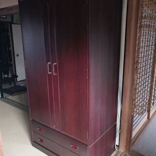 洋服タンス（引き出し付）の画像