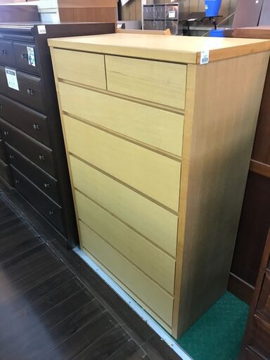 【愛品館八千代店】起立木工　リサシリーズ　6段チェスト