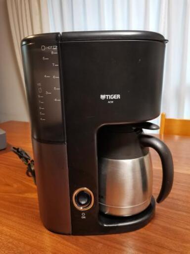 【美品】TIGER/タイガー コーヒーメーカー ドリップ式 1.08L 10年製 ACW-S080