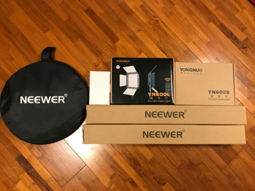 室内向け動画撮影用強力LEDライト 2個セット