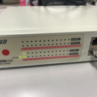 【中古ジャンク】BUFFALO 24ポート ハブ （LSW10/100-24NWS）あげますの画像
