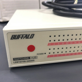 【中古ジャンク】BUFFALO 24ポート ハブ （LSW10/100-24NWS）あげますの画像