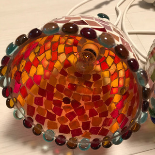 モザイクアート　照明の画像