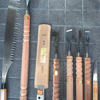 氷彫刻のノミ、のこぎりです 氷彫刻のノミ、のこぎりです