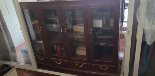 マルニmaruni 地中海 ウォールナット調 超高級 飾り棚