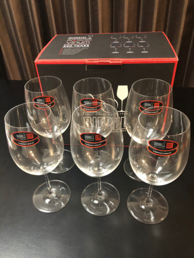 【新品 未使用】リーデル 赤ワイン グラス 6脚 セット カベルネ／メルロー ヴィノム クリスタル ドイツ製 260周年