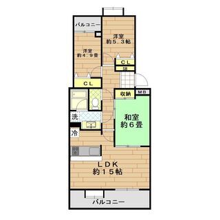 人気の分譲賃貸３ＬＤＫ！使い方の幅が広がる二面バルコニーです♪