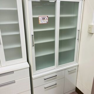 食器棚　カップボード　ホワイト　1291
