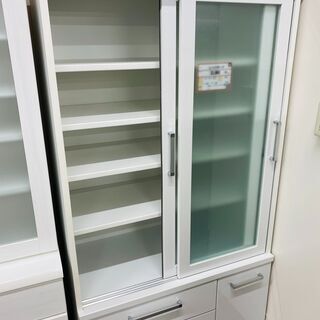 食器棚 カップボード ホワイト 1291