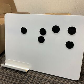 【中古】IKEA◆VEMUND ヴェムンド◆ホワイトボード/マグネットボード ◆消しゴムホルダー付きの画像