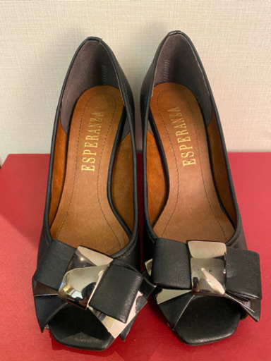 美品　ESPERANZA パンプス 黒