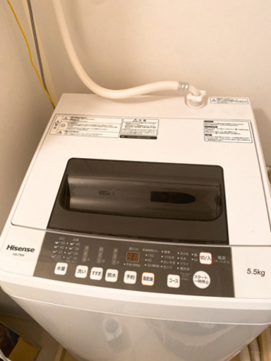 【受渡予定者決定済】Hisense 洗濯機　HW-T55A