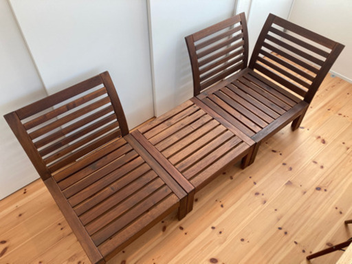 【IKEA】エップラロー 屋外用家具 3点セット