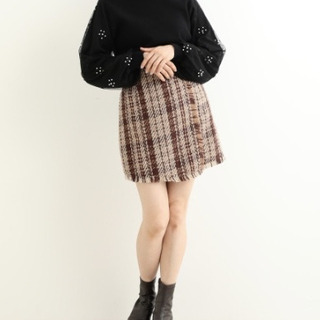 新品未使用　MAJESTIC LEGON　フリンジラップショートパンツ　ブラウンの画像