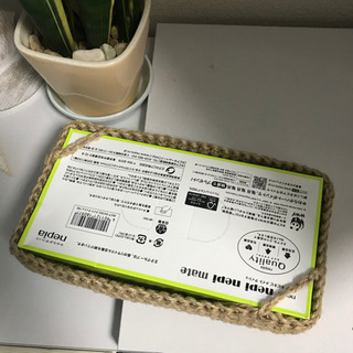 ハンドメイド　麻紐ティッシュカバー　スリムタイプの画像