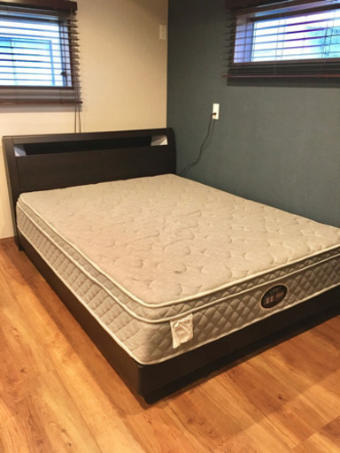 【再投稿　8/13限定】ニトリ　ワイドダブルベッド　マットレス付き