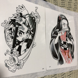 鬼滅の刃タトゥーシールの画像