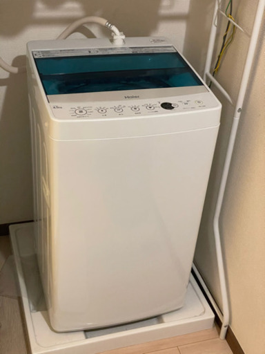 【中古】Hiaer ハイアール　全自動洗濯機 JW-C45A 洗濯4.5kg 引き取りor3/20配送