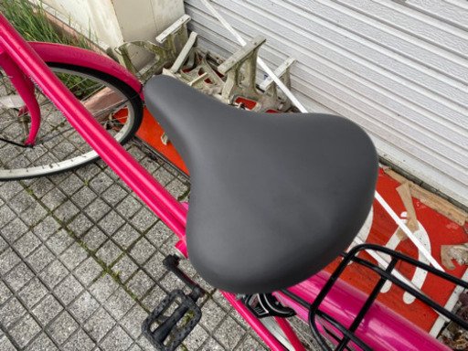 【中古自転車】26インチ 変速なし　ピンク　若林自転車　唐崎店　サドル、鍵新品　SALE中❗️