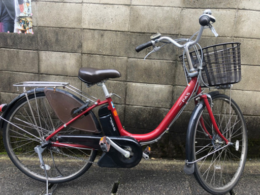 【中古電動自転車】ヤマハパス　8.1ah新品バッテリー付　若林自転車　浜大津　26インチ SALE中❗️