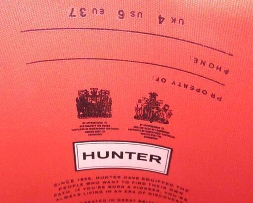HUNTER トールレインブーツROR⑲