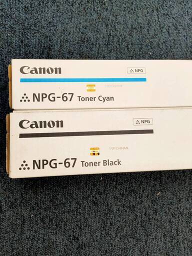 Canon　複合機のトナーカートリッジ（シアン・ブラック）