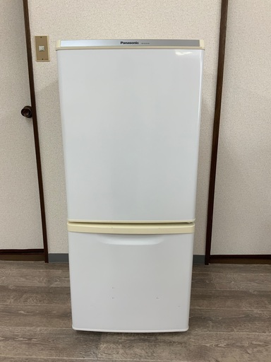 3/4　事務所　2012年製 Panasonic NR-B145W ノンフロン 冷凍冷蔵庫 138L 2ドア パナソニック菊 KK