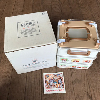 【お話中】ランチボックス　弁当箱　犬　3段