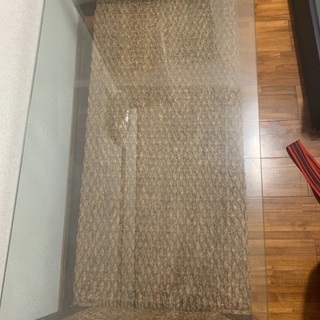 南国風　ガラステーブルの画像