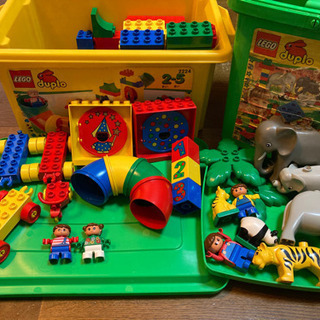 レゴ　duplo くねくねコースター&緑バケツぞうさんファミリー