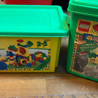 レゴ　duplo くねくねコースター&緑バケツぞうさんファミリーの画像