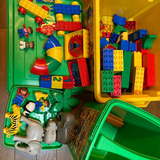 レゴ　duplo くねくねコースター&緑バケツぞうさんファミリーの画像